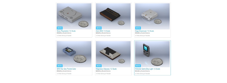 3D Printed Models of Video Game Consoles are Available