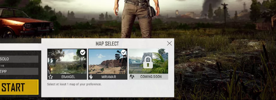 PUBG is Getting a Map Selector Option