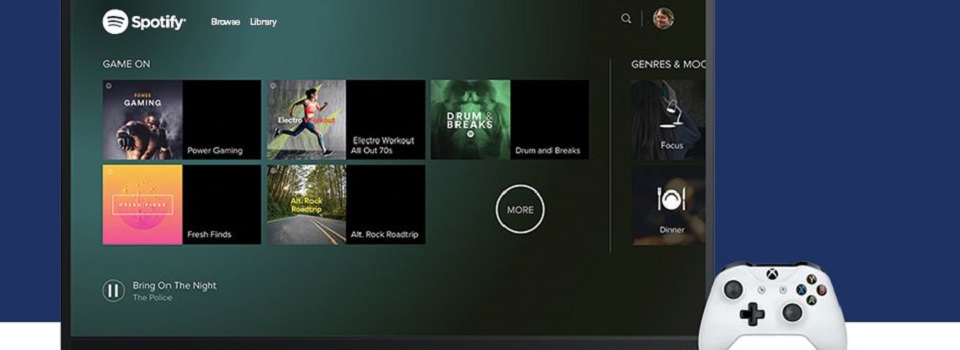 Spotify Application Ready for Download on Xbox One