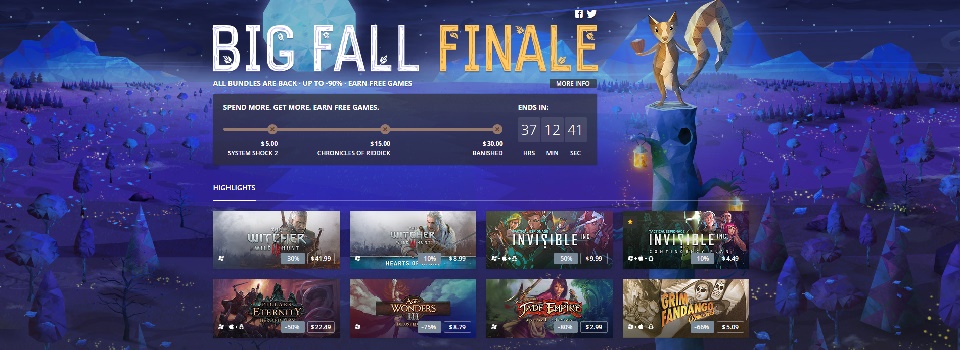 GOG Celebrates Its Big Fall Sale with a Finale Filled with Bethesda Bundles and More