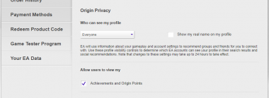 EA/Origin is Revealing Player's Real Life Names Online