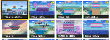 Smash Bros Ultimate's Online Custom Stages are Full of Trans Rights