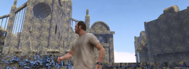 Modder Plays GTA5 in Bloodborne Map Hidden in Dark Souls