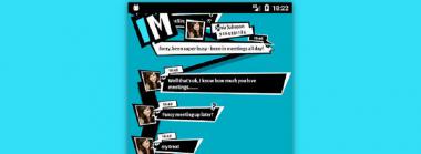 Persona 5 Instant Messaging Application for Android