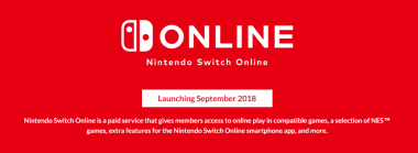 Nintendo Switch Online to Launch "in the Second Half of September"