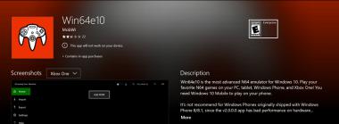 Microsoft Removes Win64e10 From the Xbox One Store